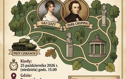 Zdjęcie do Spotkanie parkowe "Od gaju Luizy do Parku Chopina"